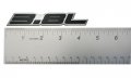 Erpart 3 8l Liter Embossed Black On Highly Polished Silver Real Aluminum Auto Emblem Badge Nameplate Compatible With Buick