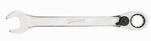 1216rc Ratcheting Combination Wrench 12 Point 1 2 In Sae Style Polished Chrome Vanadium Steel Box End Silver
