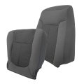 2pcs Gray Cloth Seat Cover Front Driver Side Bottom And Top Lean Back Replacement For F250 F350 F450 F550 Xl Xlt 2011-2016 Not 