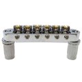 Tune-o-matic Bridge W Roller Saddles For Epiphone Guitars Silver 