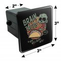 Brain Tacos Tow Trailer Hitch Cover Plug Insert