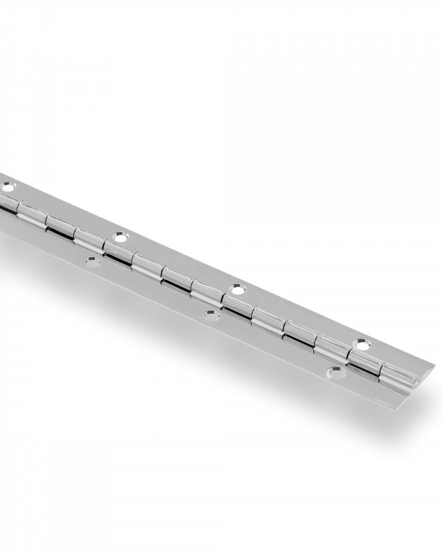 Continuous Pin Door Hinge 30 In X 1 5 Stainless Steel Surface Mount Rust Resistant Finish Model 853401