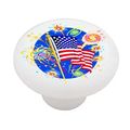 4th Of July Party Decorative High Gloss Ceramic Drawer Knob 