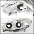 Factory Style Halogen Headlight Lamp Compatible With Toyota Corolla 2003-2008 Passenger Right Side Chrome Housing Amber Corner