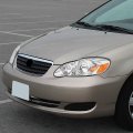 Factory Style Halogen Headlight Lamp Compatible With Toyota Corolla 2003-2008 Passenger Right Side Chrome Housing Amber Corner