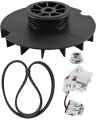 Wh03x32218 Washer Motor Pulley Wh01x27538 Drive Belt Wh03x32158 Speed Sensor Fit For Ge Clothes 