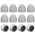 12pcs Hex Nut Cover M10x16x22mm Plastic Dome Protection Cap Screws Bolt Covers For Indoor Outdoor Furniture Automotive Bolts 