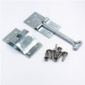 Guoord 1 Set Rv Trailer 4 Inches T-style Entry Door Holder Catch With Stainless Steel Screws Zinc Plated Exterior Hold Hook 