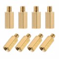 Uxcell M3x9mm 3mm Male-female Brass Hex Pcb Motherboard Spacer Standoff For Fpv Drone Quadcopter Computer Circuit Board 30pcs 