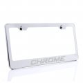 Laser Engraving Customized Mirror Polished Stainless Steel License Plate Frame W Screw Caps Hardwares Upgraded No Peeling