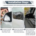 Pair Car Rear View Driver Passenger Side Mirror Cover Cap Replacement Gloss Black For Audi Tt Mk3 8s 2014-2023 R8 2015-2023