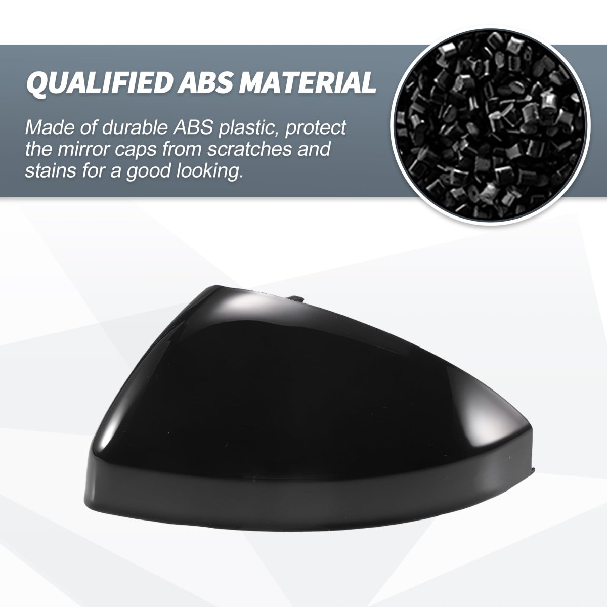 Pair Car Rear View Driver Passenger Side Mirror Cover Cap Replacement Gloss Black For Audi Tt Mk3 8s 2014-2023 R8 2015-2023