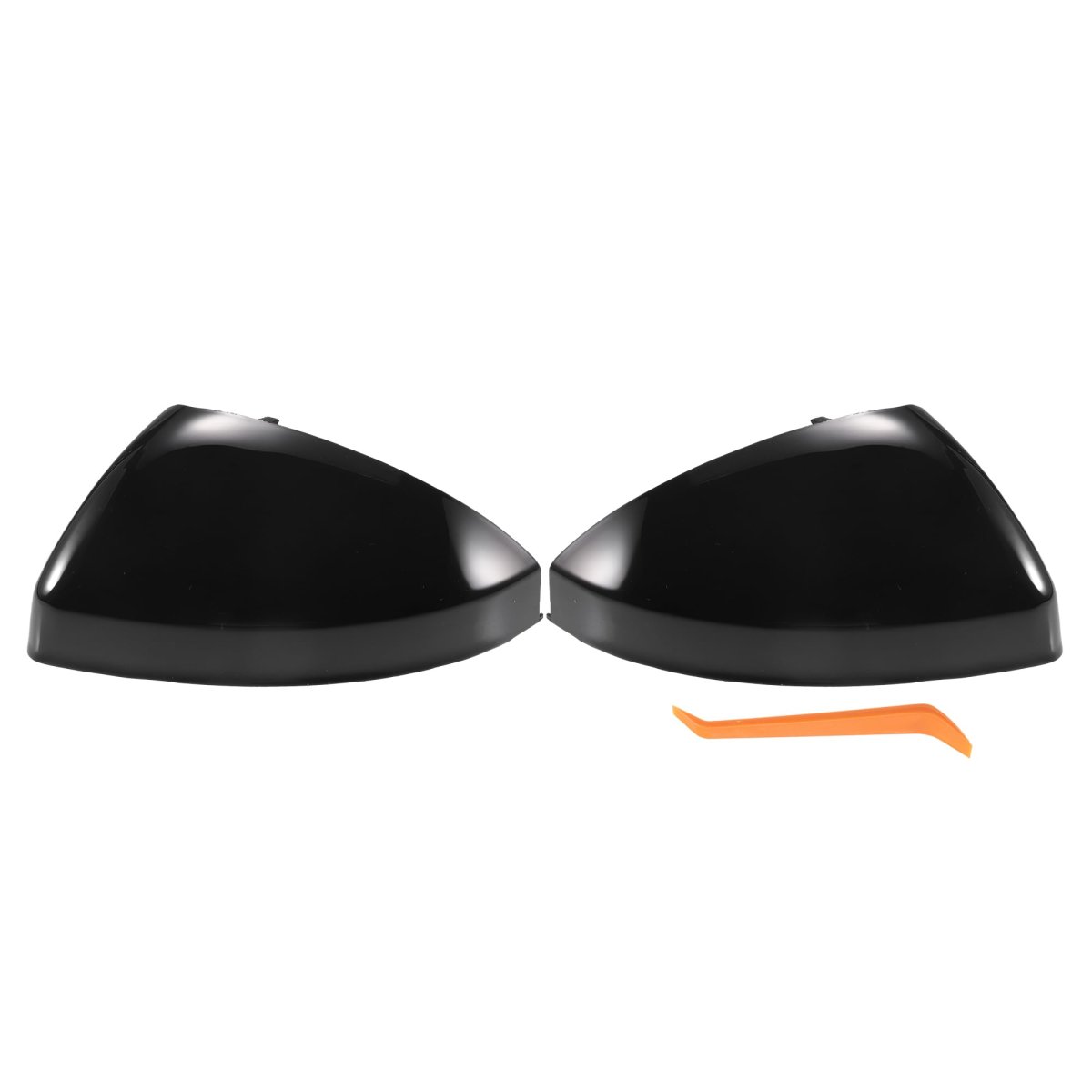 Pair Car Rear View Driver Passenger Side Mirror Cover Cap Replacement Gloss Black For Audi Tt Mk3 8s 2014-2023 R8 2015-2023
