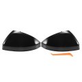Pair Car Rear View Driver Passenger Side Mirror Cover Cap Replacement Gloss Black For Audi Tt Mk3 8s 2014-2023 R8 2015-2023 