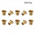 Uxcell Hollow Rivet 4mm X 5mm Through Hole Copper Rivets Grommets Double-sided Circuit Board Pcb 100pcs