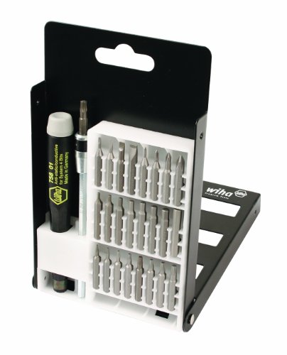 System 4 Precision Interchangeable Bit Set 27 Piece With Esd Safe Handle Torx Slotted Phillips Hex Inch Model 75992 In Compact