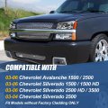 Auto Dynasty 2pc Chrome Housing Amber Corner Headlight Lamps Compatible With Chevy Silverado Avalanche 03-06 W O Oe Cladding