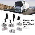 Aramox Air Hose Removal Tool Set Compatible With Oe 88800414 6 8 12 16mm Disassembly Tools For Pneumatic Brake Lines Trucks