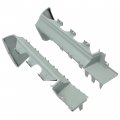 Hecasa Bumper Filler Set Compatible With 1981-1987 Buick Regal 2 Door Rear 2pcs Replace For 20428397 20428396