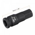 Uxcell 1 4 Drive Impact Hex Bit Socket Set H3 H10 Metric 35mm Length Cr-mo 7-piece