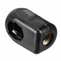 Uxcell Thread Pitch 1 25mm Gas Spring End Fitting Black Connector M8 Female Pa66a5 3pcs