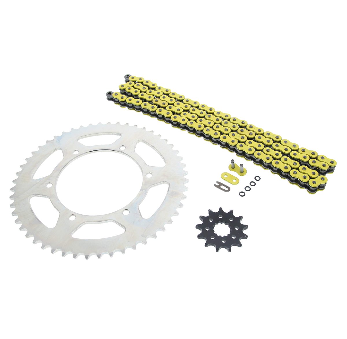 Yellow O Ring Chain Sprocket Silver 13 52 120l Fits 1999-2014 Yamaha Yz250