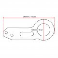 Tow Hooks Car Rear Hook 4800 Ibs Universal 260 X 108 Mm Cnc Processing Aluminum Alloy Anodizing