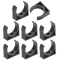 8pcs Pvc Water Pipe Clamps Clips U-shaped Tubing Hose Buckles Irrigation Tube Holder For 32mm Od Tv Trays Hanger Support Gray 