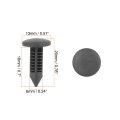 X Autohaux 20pcs 5mm Hole Dia Plastic Bolt Rivets Fastener Trim Panel Retainer Clips Black For Toyota