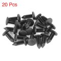 X Autohaux 20pcs 5mm Hole Dia Plastic Bolt Rivets Fastener Trim Panel Retainer Clips Black For Toyota