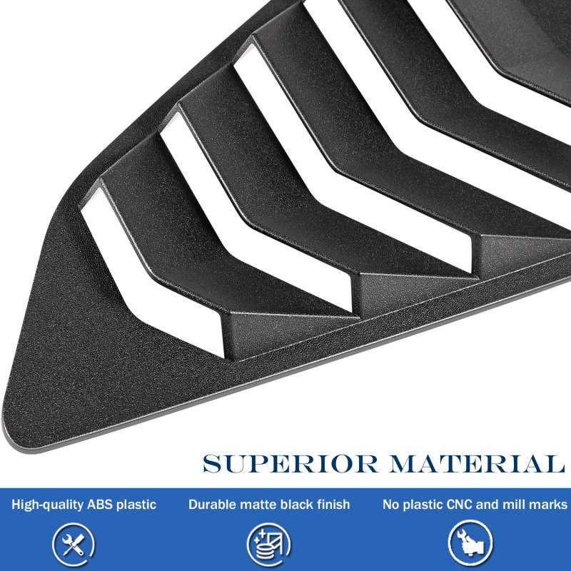 Camaro Side Window Louvers Windshield Cover Sunshade Louver Fit For Chevy 2016 2017 2018 2019 2020 2021 Matte Black