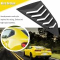 Camaro Side Window Louvers Windshield Cover Sunshade Louver Fit For Chevy 2016 2017 2018 2019 2020 2021 Matte Black