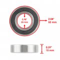 Caltric Rear Brake Drum Shoes Kit Compatible With Kawasaki Mule 2520 Kaf620b Kaf620 B Turf 1995-2000