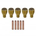 10pcs Tig Welding Gas Lens Collet Body 45v44 32  13n23 For Torch Wp 9 20 And 25 3 