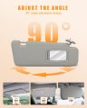 Ocpty Right Passenger Side Gray Sun Visor With Sunroof Fit For 2008 2009 2010 2011 2012 2013 Toyota Highlander 74310-48520-b0