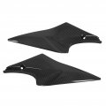 Qiilu Motorcycle Black Tank Side Fairing Panel 2pcs Gas Left Right Replacement For Suzuki Gsxa R 600 750 2006a 2007 Carbon