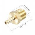 Uxcell Brass Hose Barb Fitting Straight 3 16 Inch X Npt 1 4 Male Thread Pipe Connector For Water Air Fuel Tube 2pcs