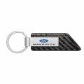 Ipick Image Made For Ford Maverick Carbon Fiber Texture Black Leather Strap Key Chain