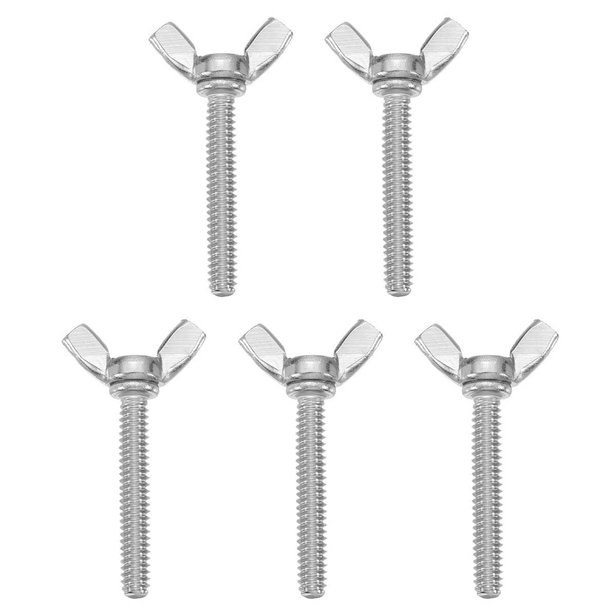 5pcs 3 16-24 X 1-1 4 Wing Butterfly Screw Bolts 304 Stainless Steel Machine Fastener Thumb Hand Screws For Electronic Equipment
