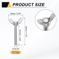 5pcs 3 16-24 X 1-1 4 Wing Butterfly Screw Bolts 304 Stainless Steel Machine Fastener Thumb Hand Screws For Electronic Equipment