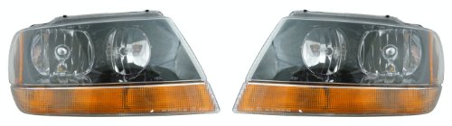 Grand Cherokee Headlight Right Left Pair Set Laredo