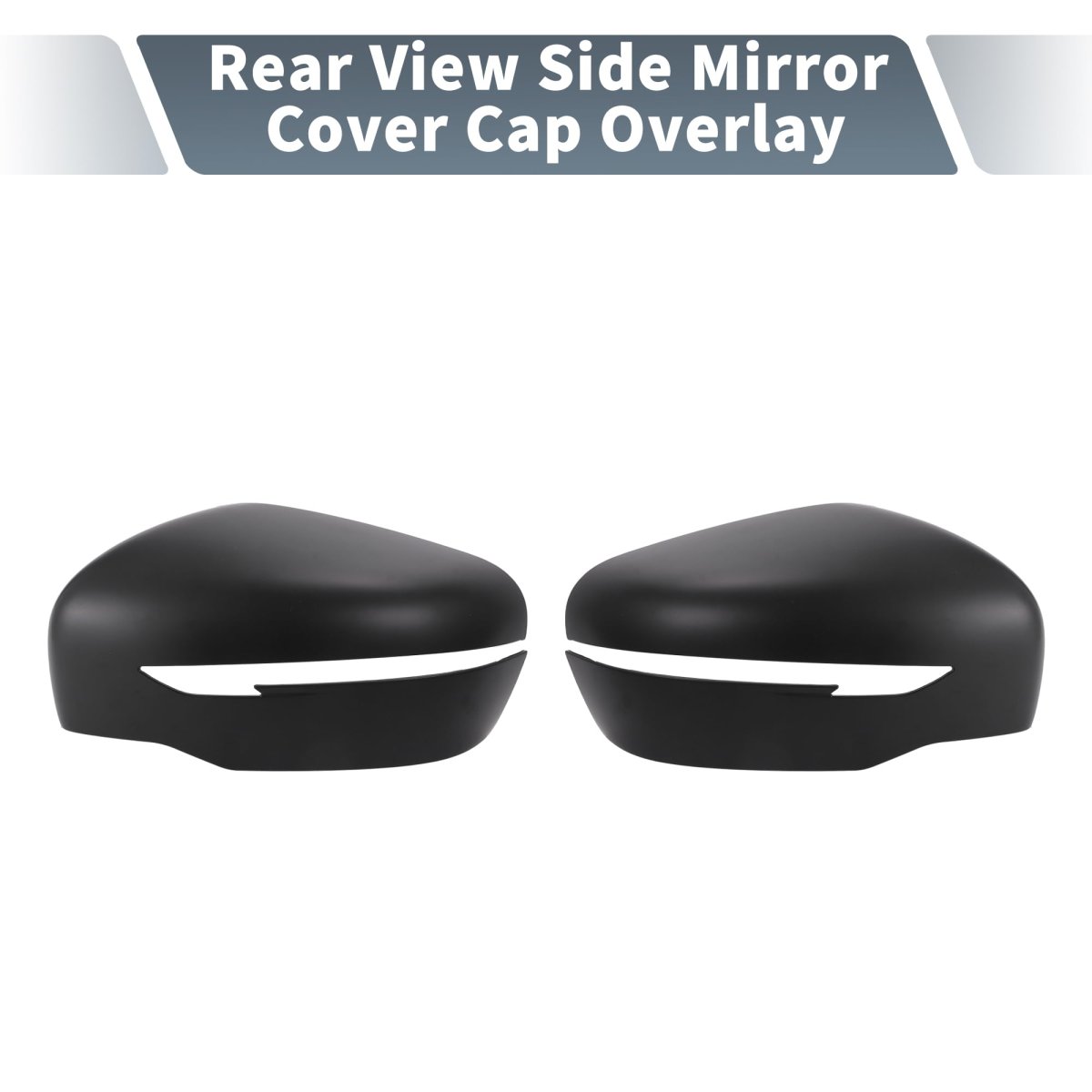 Rear View Side Mirror Cover Cap Overlay For Nissan Navara Np300 D23 2015 To 2018 Matte Black Exterior Decoration Trims Driver