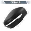 Rear View Side Mirror Cover Cap Overlay For Nissan Navara Np300 D23 2015 To 2018 Matte Black Exterior Decoration Trims Driver