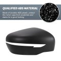 Rear View Side Mirror Cover Cap Overlay For Nissan Navara Np300 D23 2015 To 2018 Matte Black Exterior Decoration Trims Driver