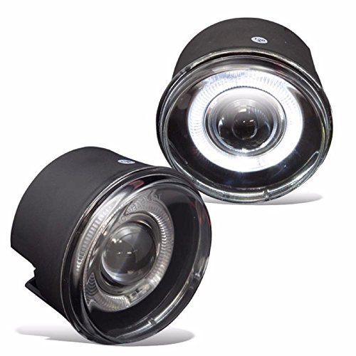 Clear Lens Projector Halo Fog Light Lamps Compatible With Jeep Dodge Durango Dakota And More