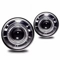Clear Lens Projector Halo Fog Light Lamps Compatible with Jeep Dodge Durango Dakota and More 
