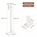 Uxcell Floating Shelf Brackets 2pcs 14 350mm Industrial Metal For Shelves Wall Mounted Supports White