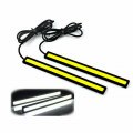 24pcs White 12v Led Strip Drl Daytime Running Lights Fog Cob Car Lamp Waterproof
