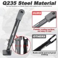 Adjustable Kickstand For Fz6r 2009 To 2017 Heavy Duty Steel Side Stand 0 3 In Length With Black Coating Lowered Bikes