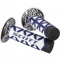 Scott White Blue Diamond Handlebar Hand Grips And Donuts Free Sticker Fits Yamaha Yz80 Yz85 Yz125 Yz250 Yz465 Yz490 Yz250f 
